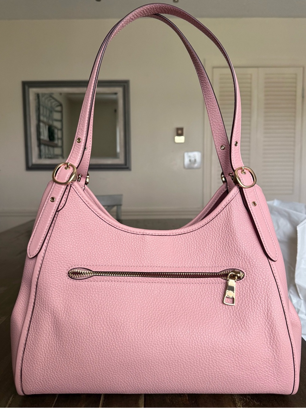 Coach Erin in Powder Pink | Pebbled Leather - Picture 3 of 9